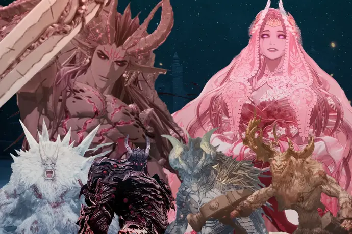 strange colorful beings